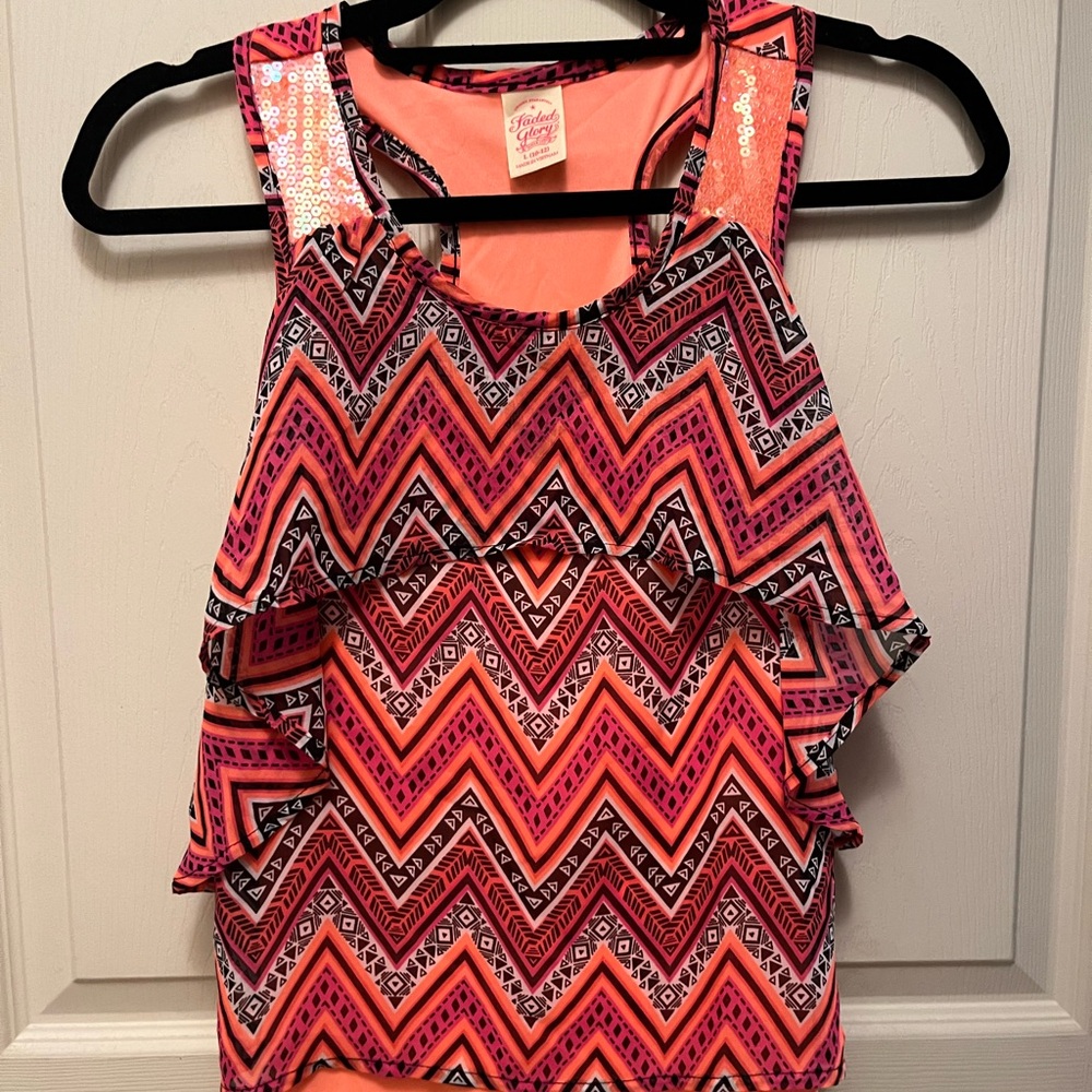 Justice & Faded Glory Girls Tank Top Shirts (2)